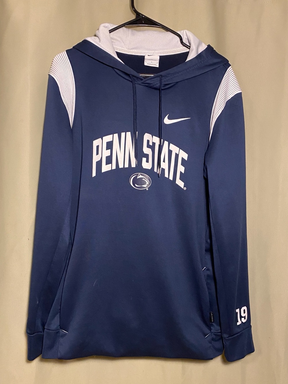 Nike On Field Penn State Nittany Lions 19 Game Day Sideline Performance Hoodie L